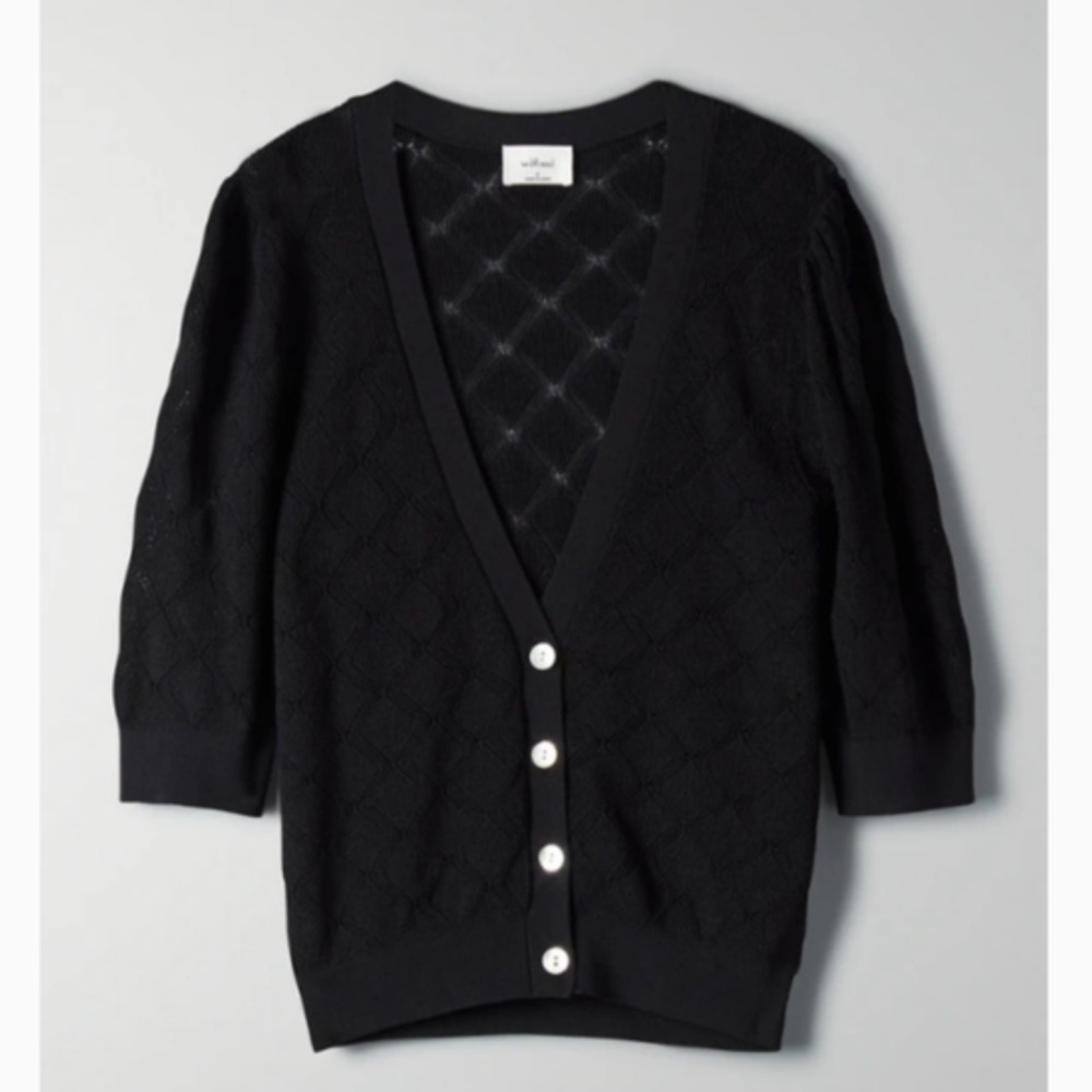 Wilfred Black Cardigan Sweater